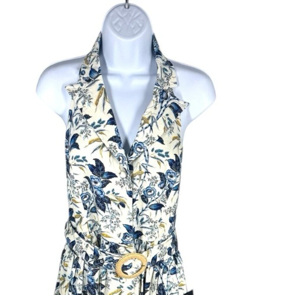 Tuckernuck Larkspur Chintz Lena Halter Midi Dress Floral Size 6 NWT - Picture 5 of 12